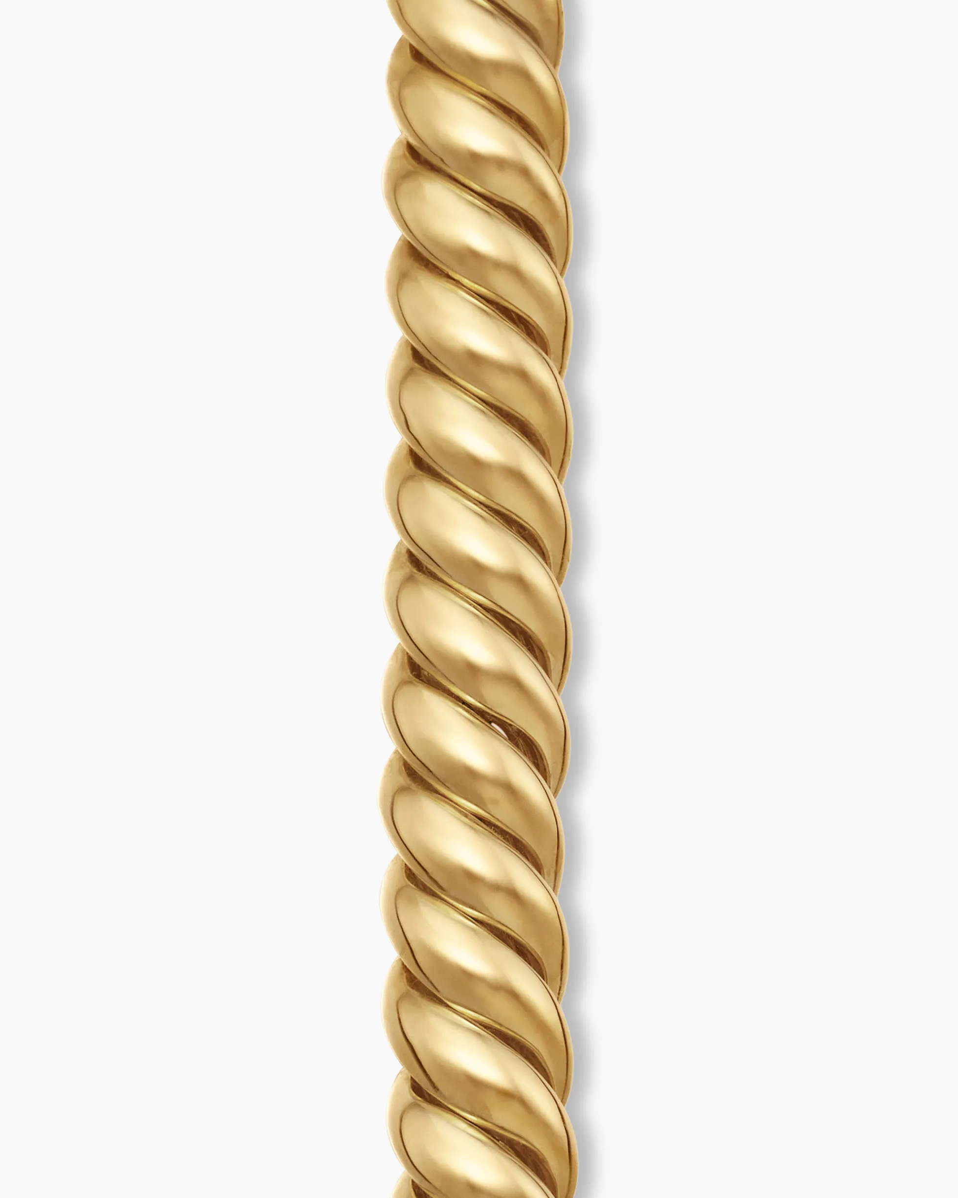 Sculpted Cable Bracelet 18K Yellow Gold, 8.5mm