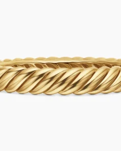 Sculpted Cable Bracelet 18K Yellow Gold, 10mm