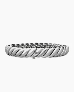Sculpted Cable Bracelet Sterling Silver, 8.5mm