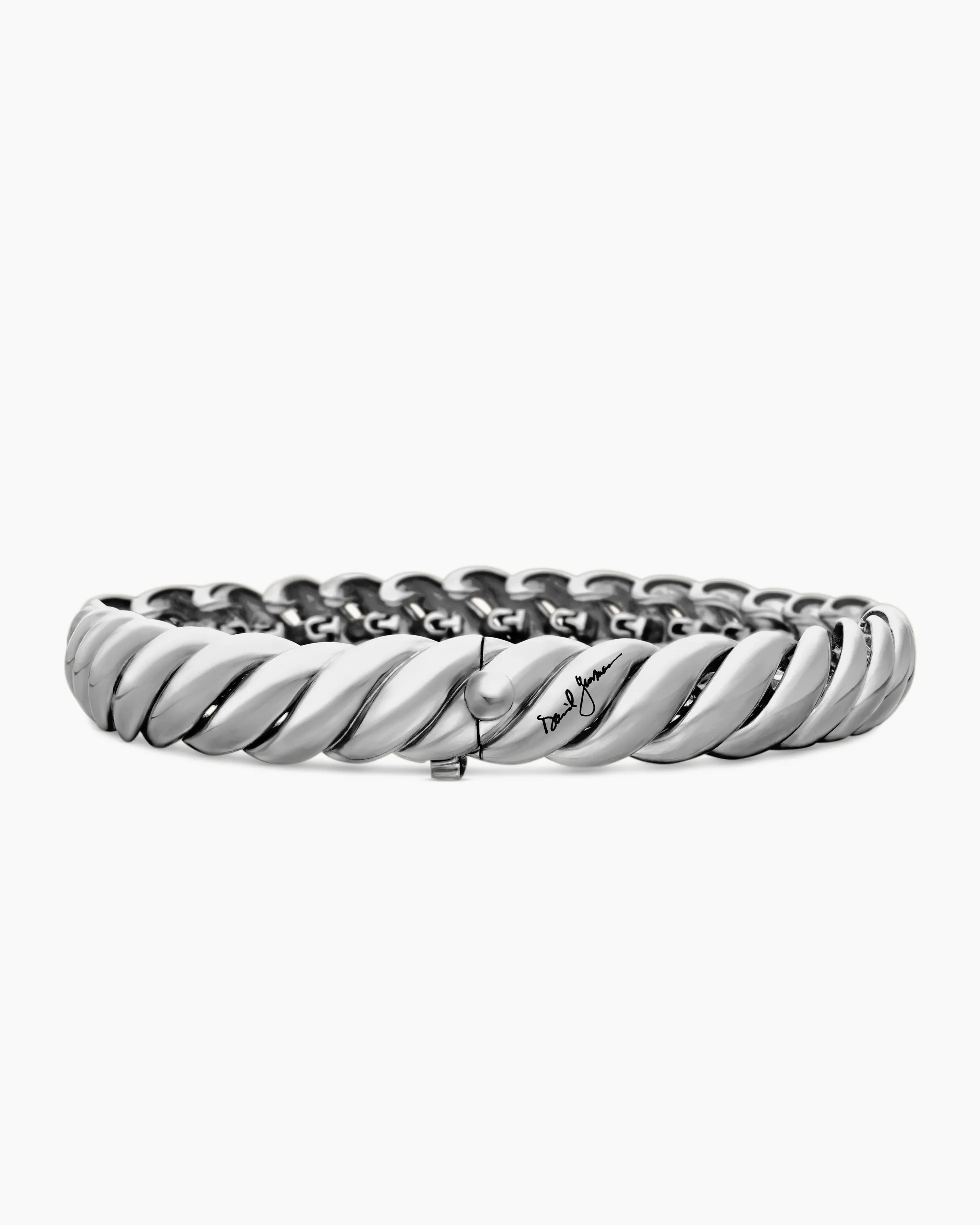 Sculpted Cable Bracelet Sterling Silver, 8.5mm