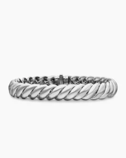 Sculpted Cable Bracelet Sterling Silver, 8.5mm