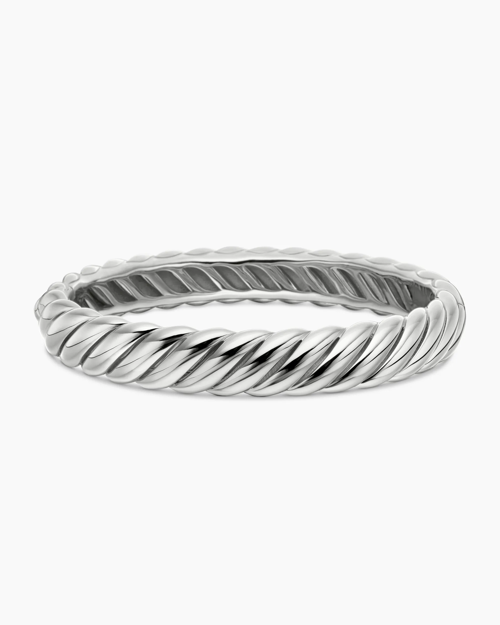 Sculpted Cable Bracelet Sterling Silver, 10mm