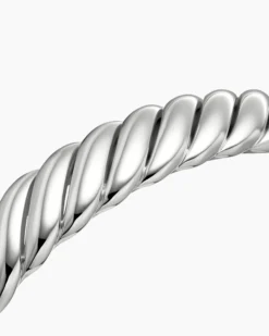 Sculpted Cable Bracelet Sterling Silver, 10mm