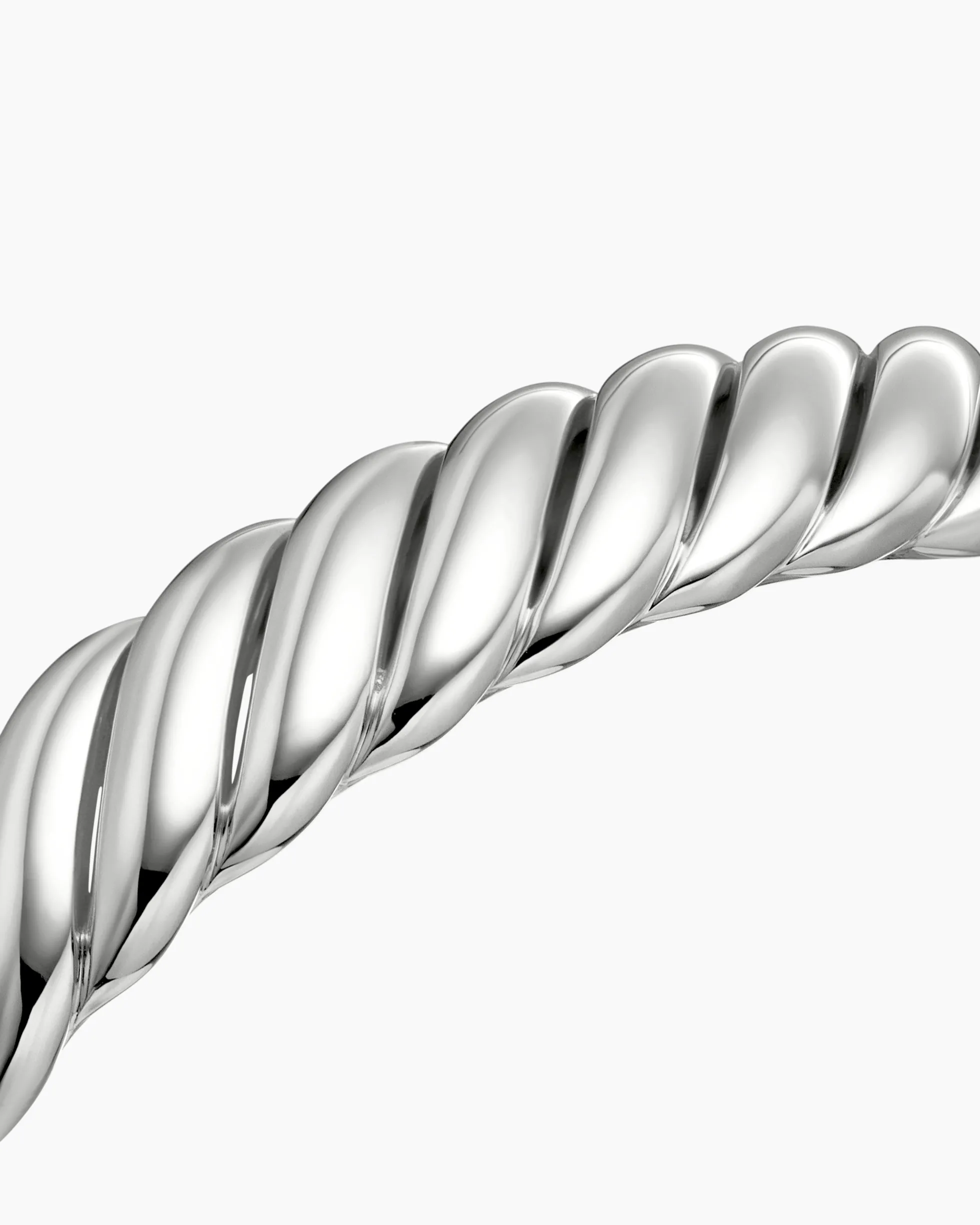 Sculpted Cable Bracelet Sterling Silver, 10mm