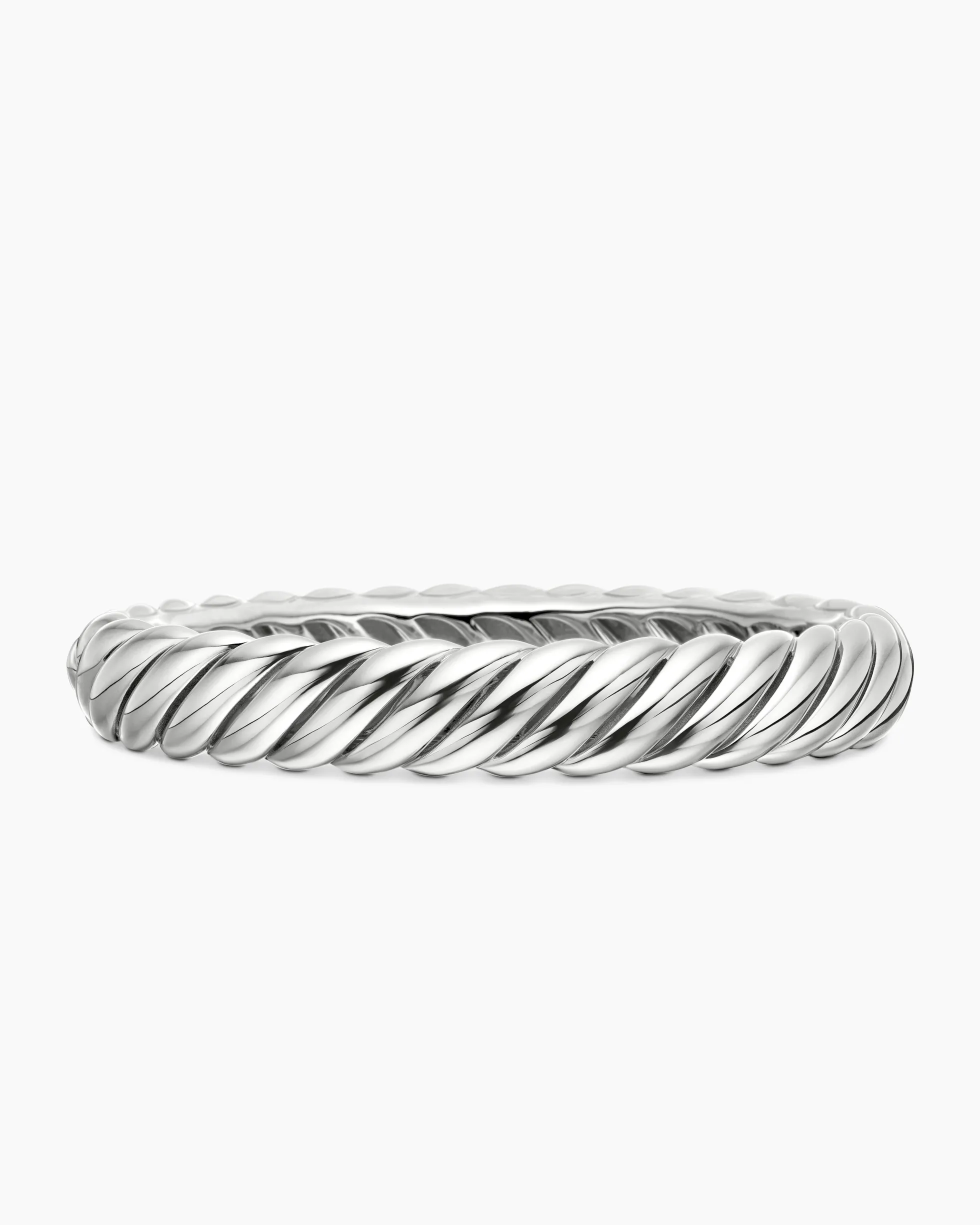 Sculpted Cable Bracelet Sterling Silver, 10mm