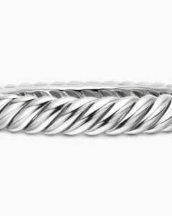 Sculpted Cable Bracelet Sterling Silver, 10mm