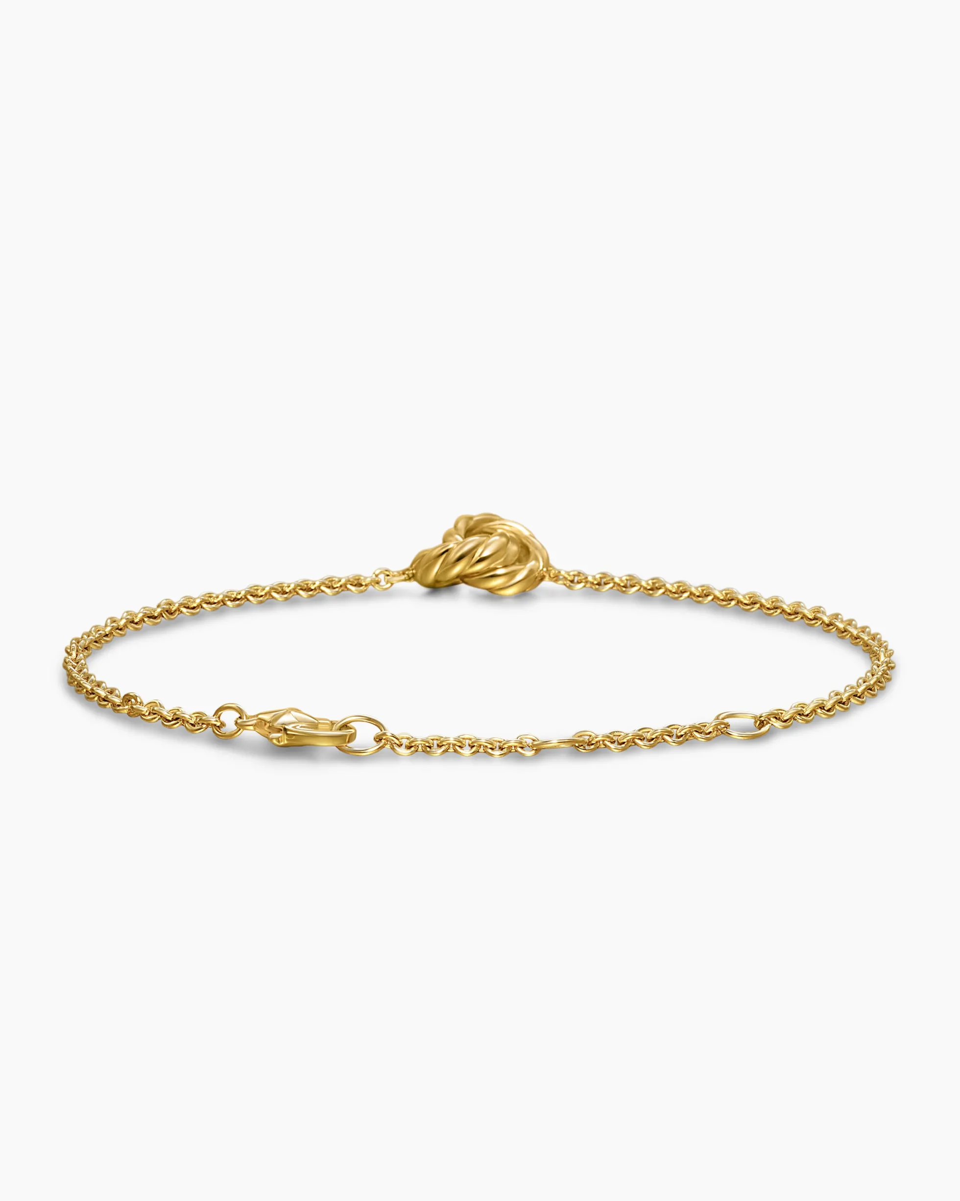 Sculpted Cable Chain Bracelet 18K Yellow Gold, 8mm