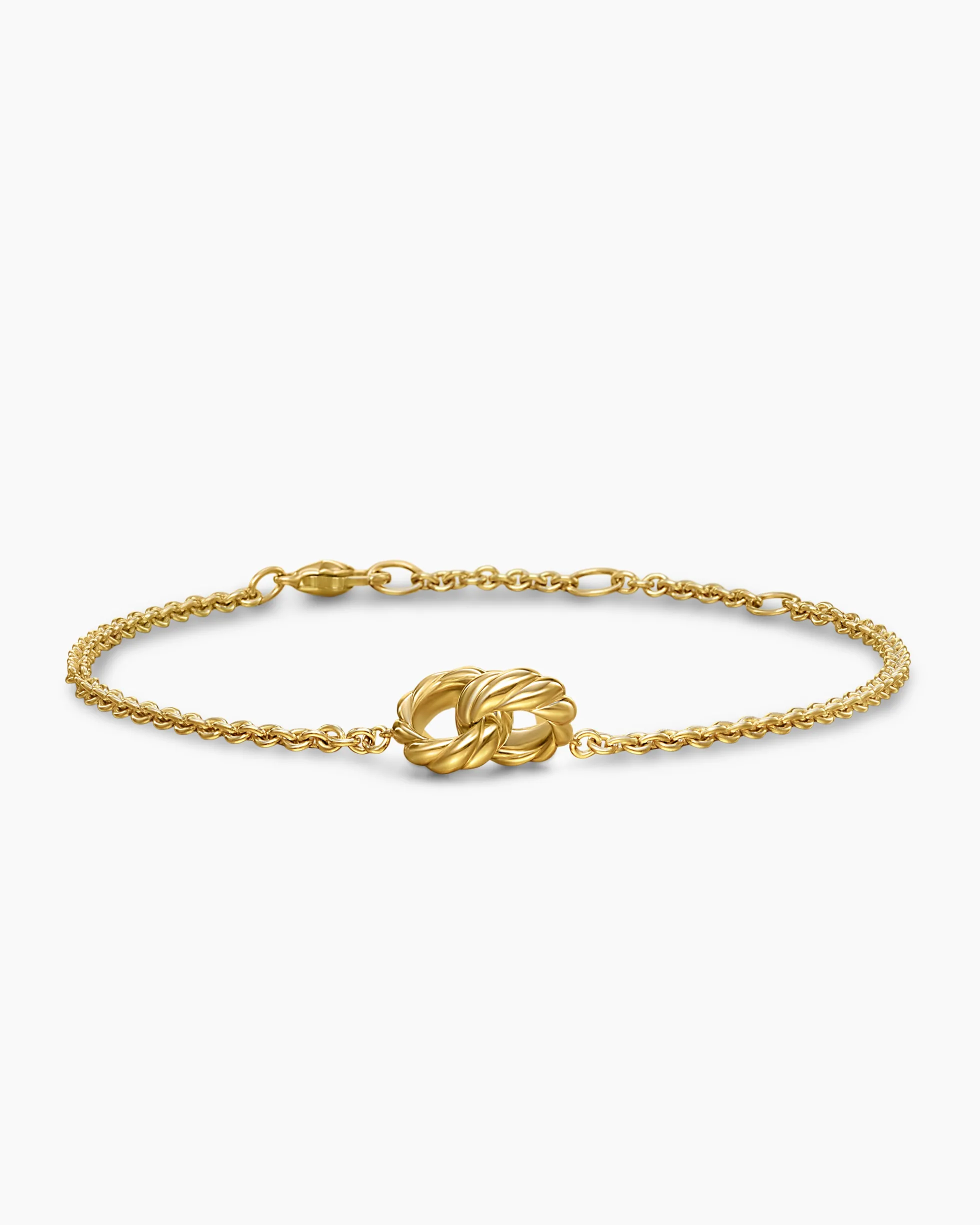Sculpted Cable Chain Bracelet 18K Yellow Gold, 8mm