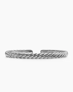 Sculpted Cable Flex Bracelet Sterling Silver, 5mm