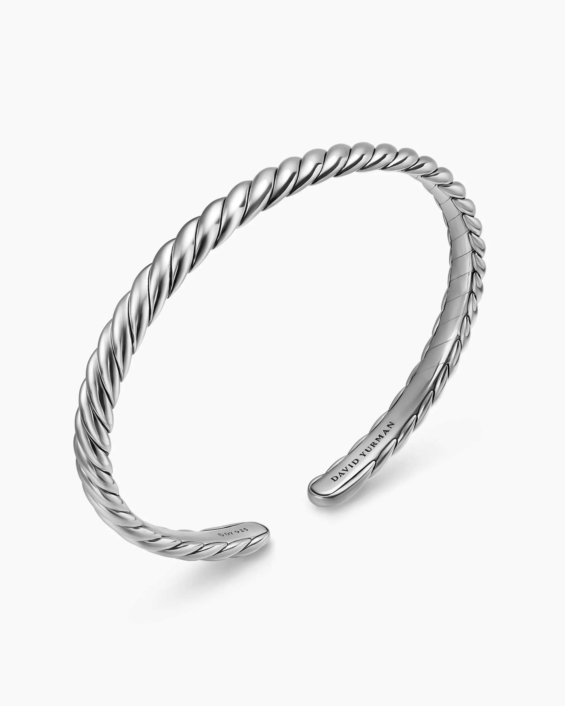Sculpted Cable Flex Bracelet Sterling Silver, 5mm