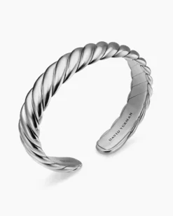 Sculpted Cable Flex Bracelet Sterling Silver, 11mm