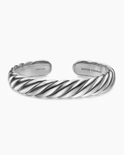 Sculpted Cable Flex Bracelet Sterling Silver, 11mm