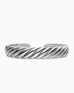 Sculpted Cable Flex Bracelet Sterling Silver, 11mm