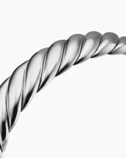 Sculpted Cable Flex Bracelet Sterling Silver, 11mm