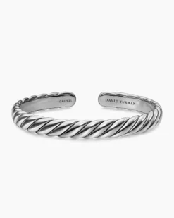 Sculpted Cable Flex Bracelet Sterling Silver, 7.5mm