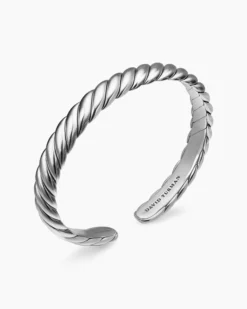 Sculpted Cable Flex Bracelet Sterling Silver, 7.5mm
