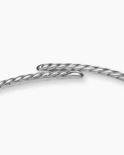 Sculpted Cable Flex Necklace Sterling Silver, 5mm