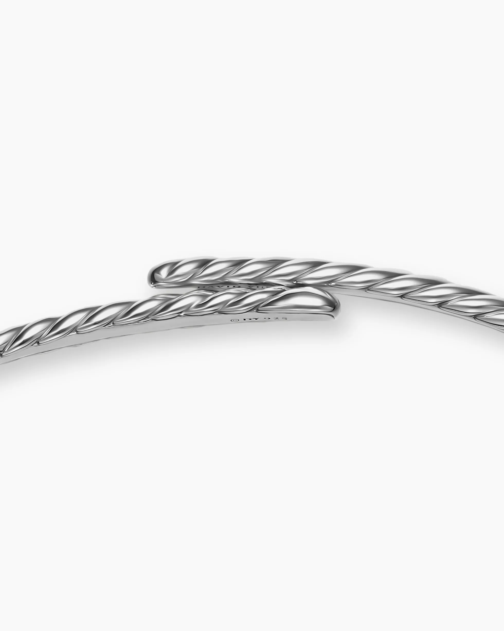 Sculpted Cable Flex Necklace Sterling Silver, 5mm