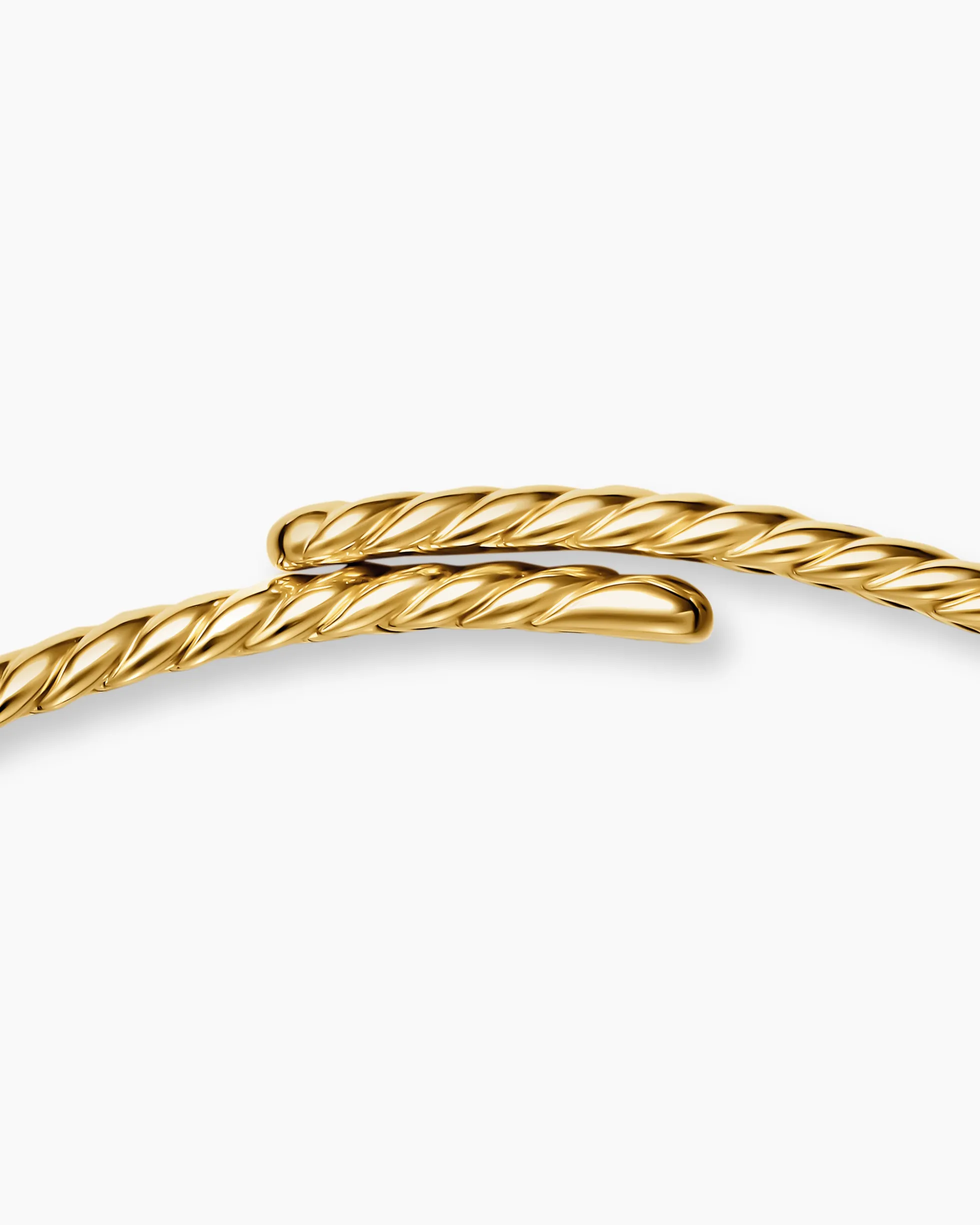 Sculpted Cable Flex Necklace 18K Yellow Gold, 5mm