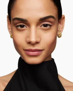 Sculpted Cable Hoop Earrings 18K Yellow Gold, 14.4mm