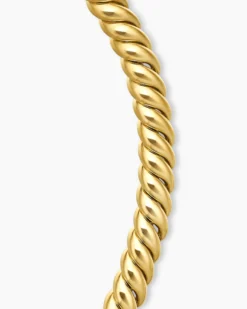 Sculpted Cable Necklace 18K Yellow Gold, 8.5mm