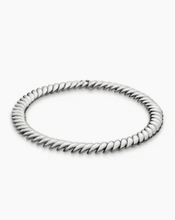 Sculpted Cable Necklace Sterling Silver, 14mm