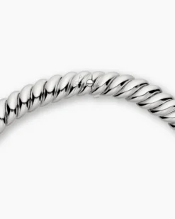Sculpted Cable Necklace Sterling Silver, 14mm