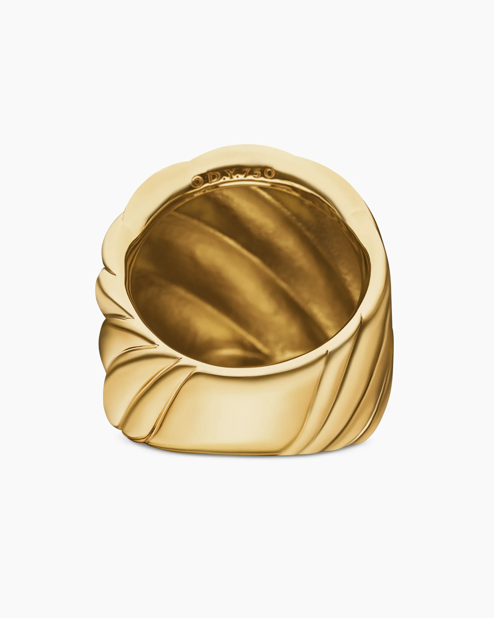 Sculpted Cable Ring 18K Yellow Gold, 20mm