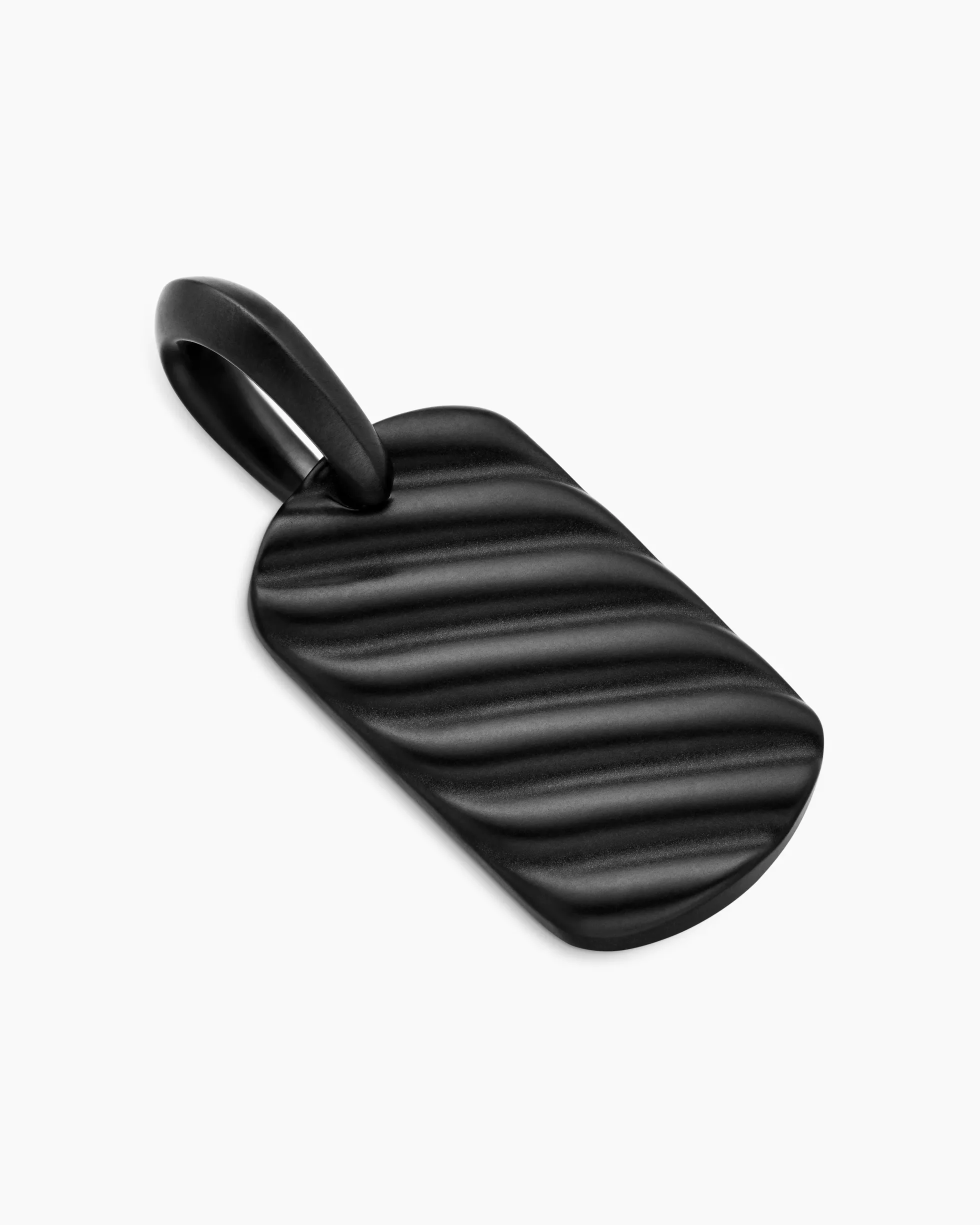 Sculpted Cable Tag Black Titanium, 21mm