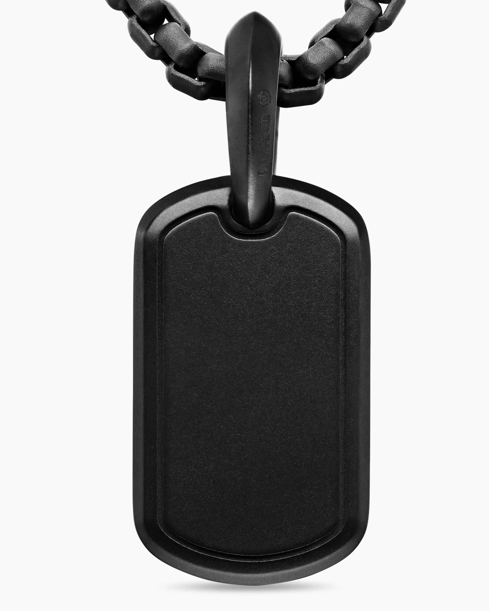 Sculpted Cable Tag Black Titanium, 21mm