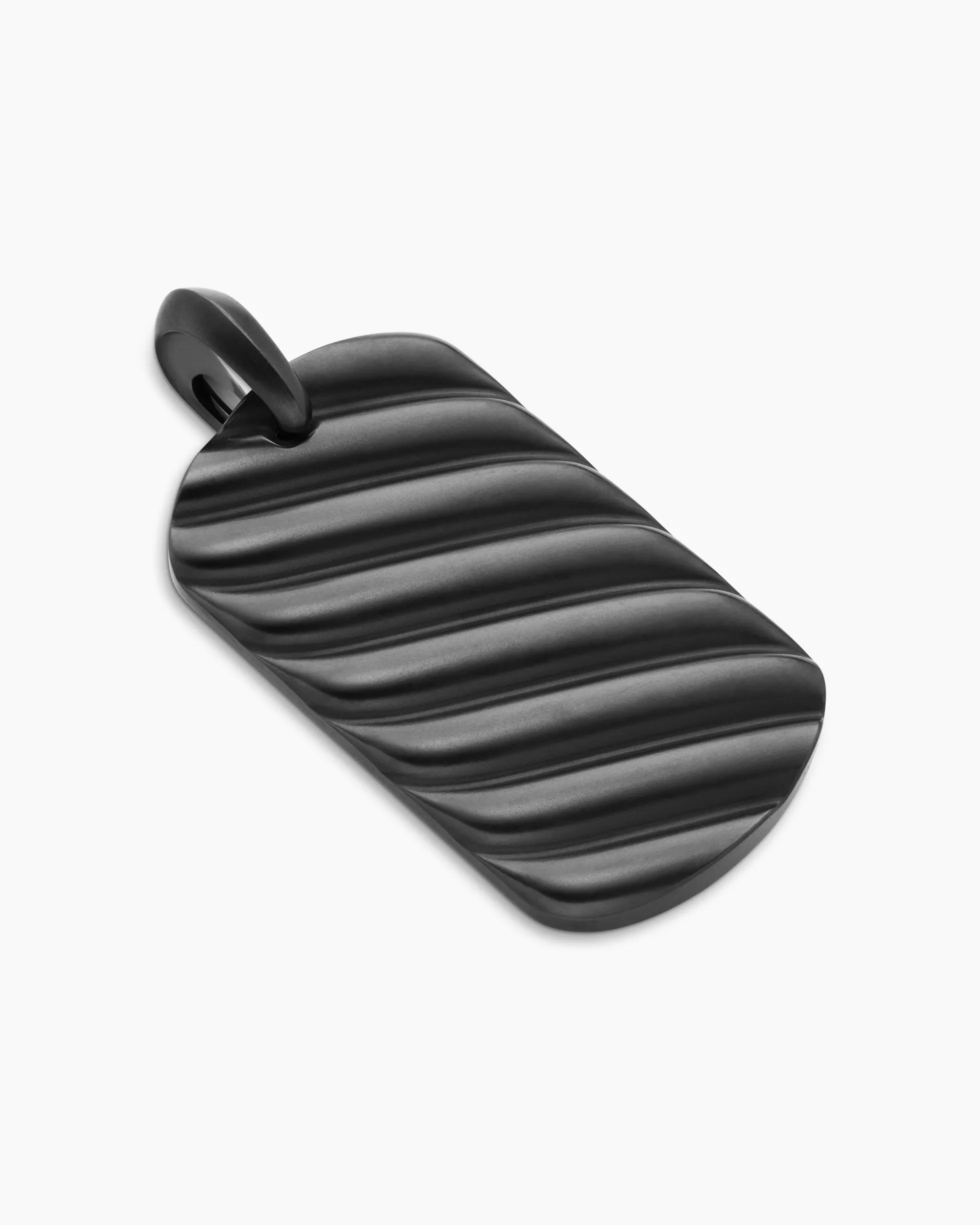 Sculpted Cable Tag Black Titanium, 42mm