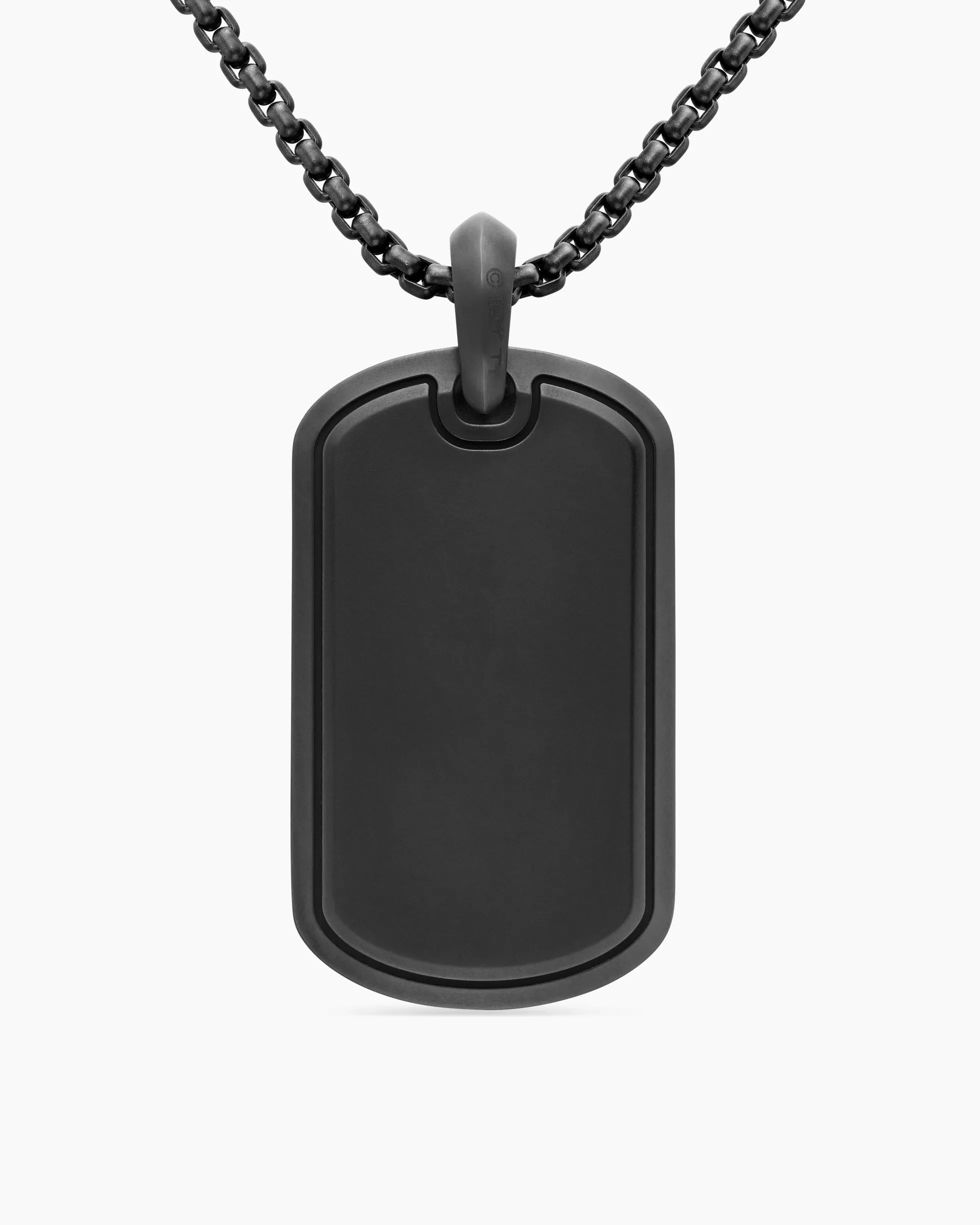 Sculpted Cable Tag Black Titanium, 42mm
