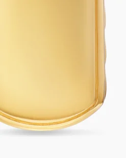 Sculpted Cable Tag 18K Yellow Gold, 35mm