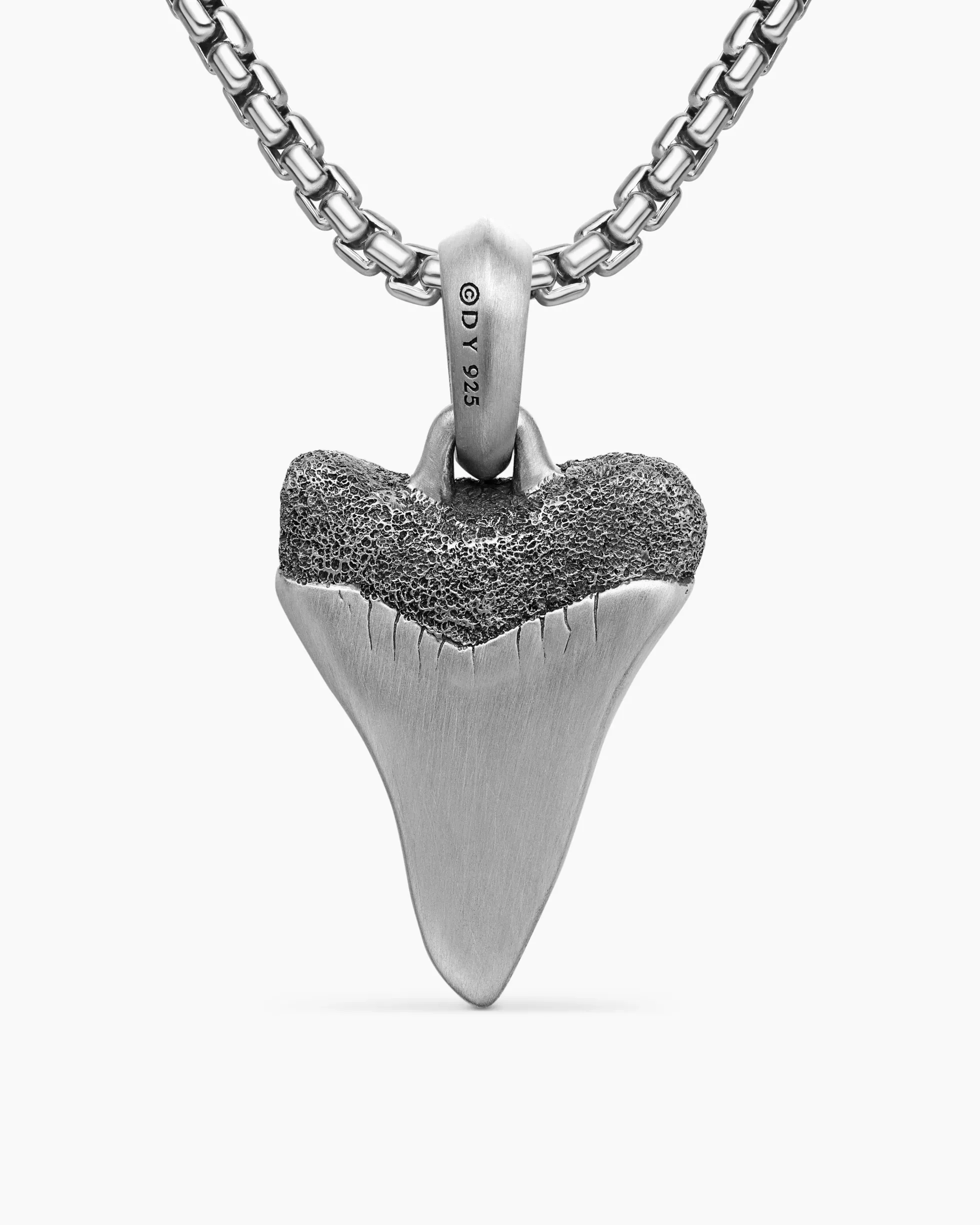 Shark Tooth Amulet Sterling Silver, 25.8mm