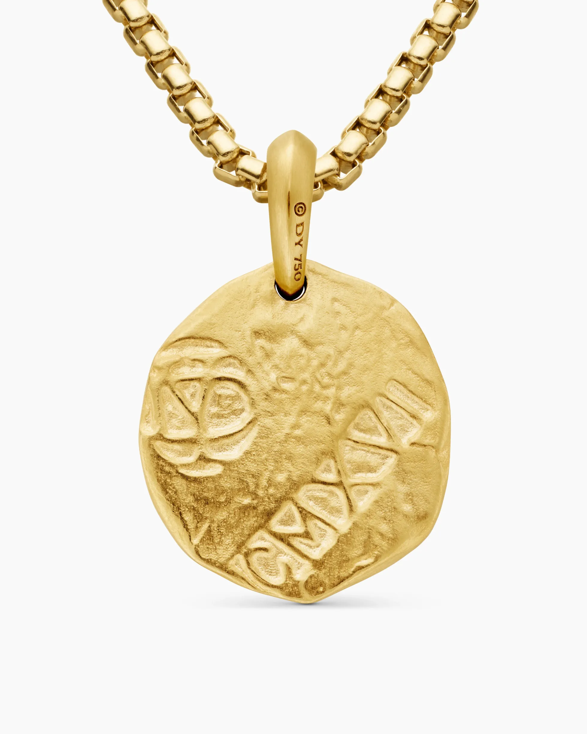 Shipwreck Coin Amulet 18K Yellow Gold, 21mm