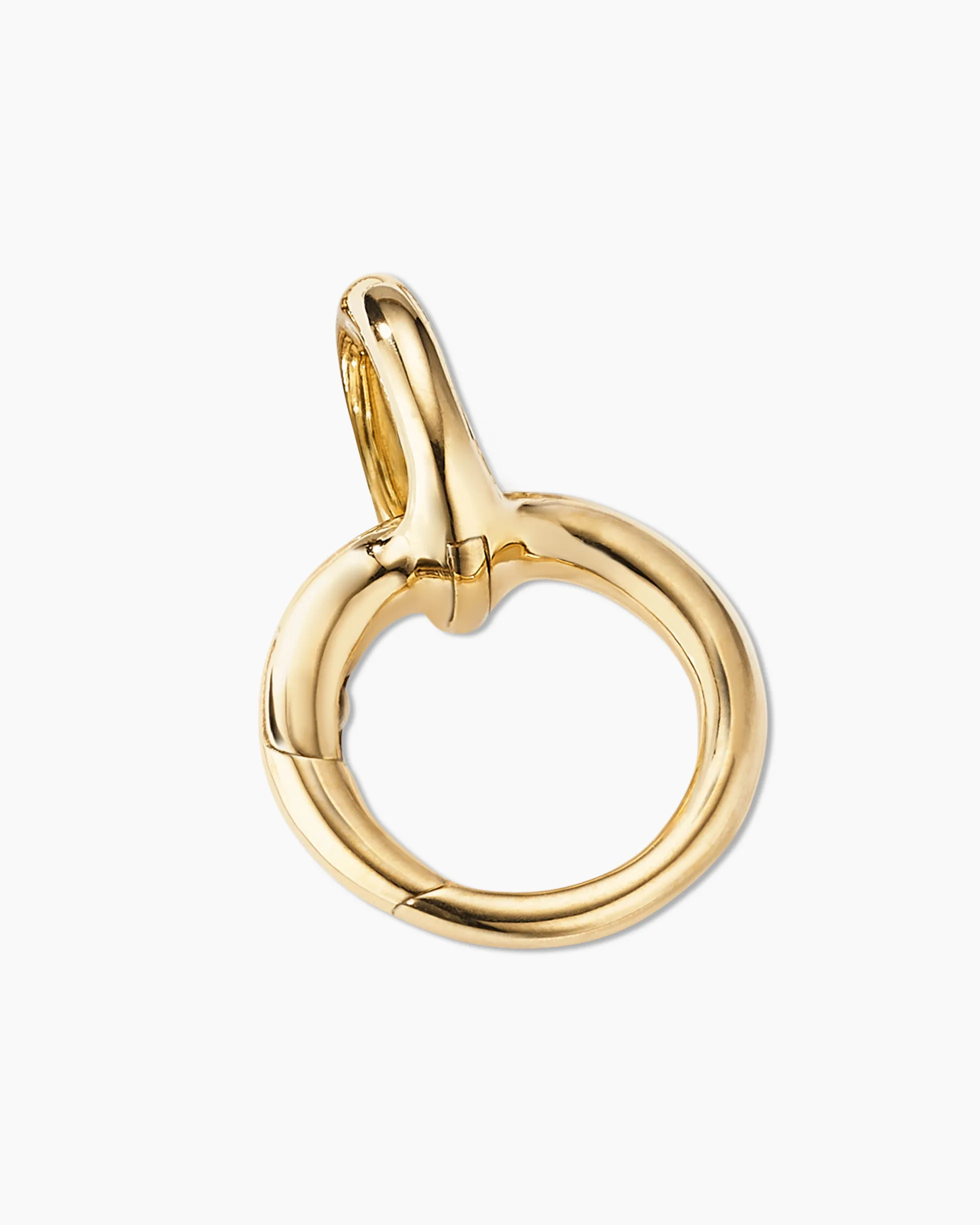 Smooth Amulet Holder 18K Yellow Gold, 16mm