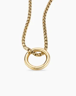 Smooth Amulet Holder 18K Yellow Gold, 12.3mm