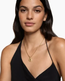 Snake Amulet 18K Yellow Gold with Diamonds, 18.8mm