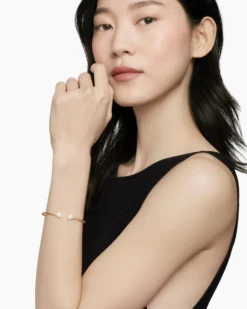 Solari Cablespira® Bracelet 18K Yellow Gold with Pearls and Diamonds, 2.3mm