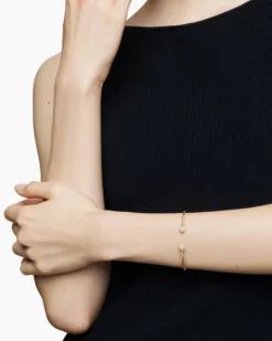 Solari Cablespira® Bracelet 18K Yellow Gold with Diamonds, 2.3mm
