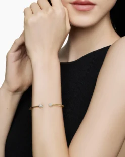 Solari Cablespira® Bracelet 18K Yellow Gold with Diamonds, 2.6mm