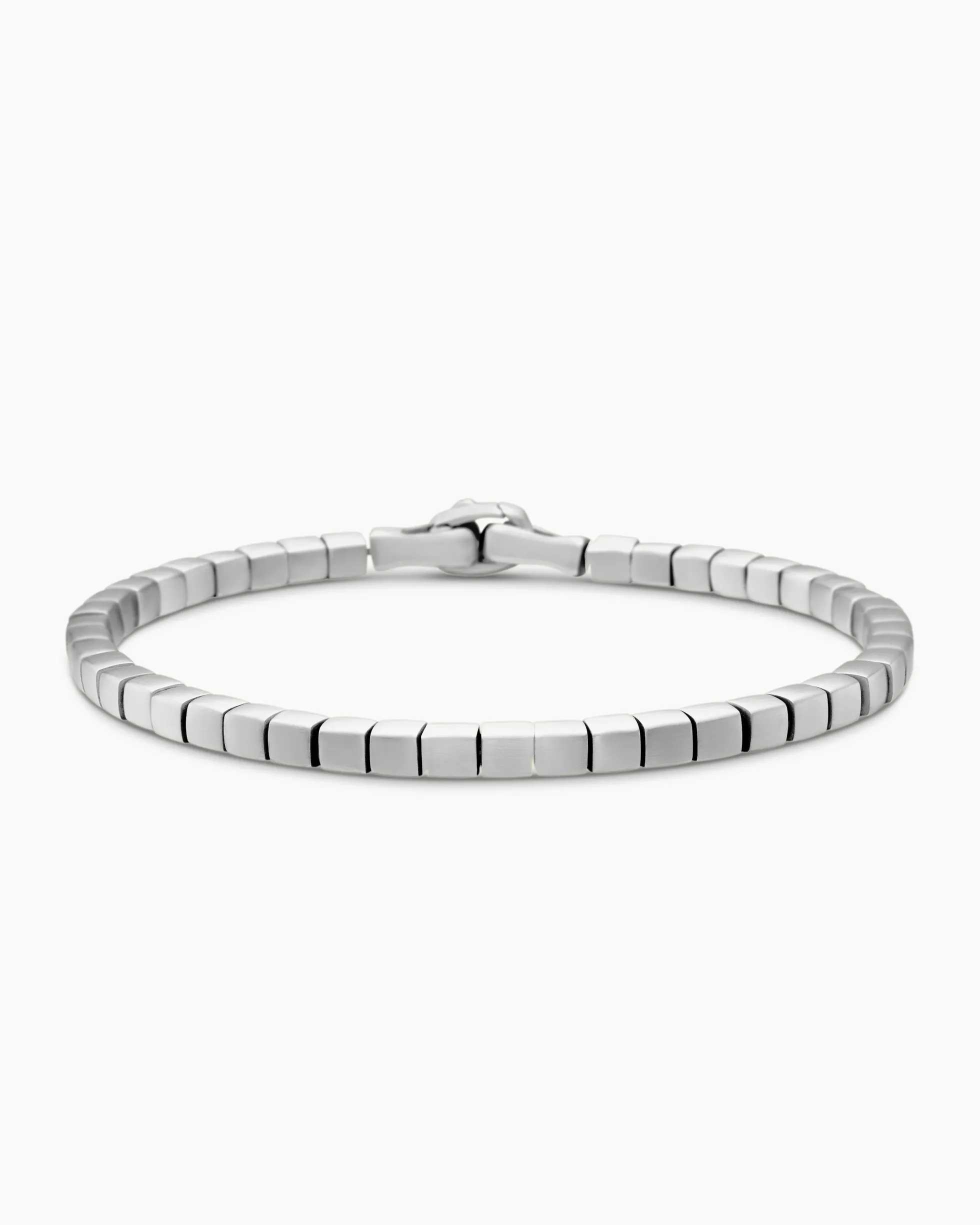 Spiritual Beads Cushion Bracelet Sterling Silver, 4mm