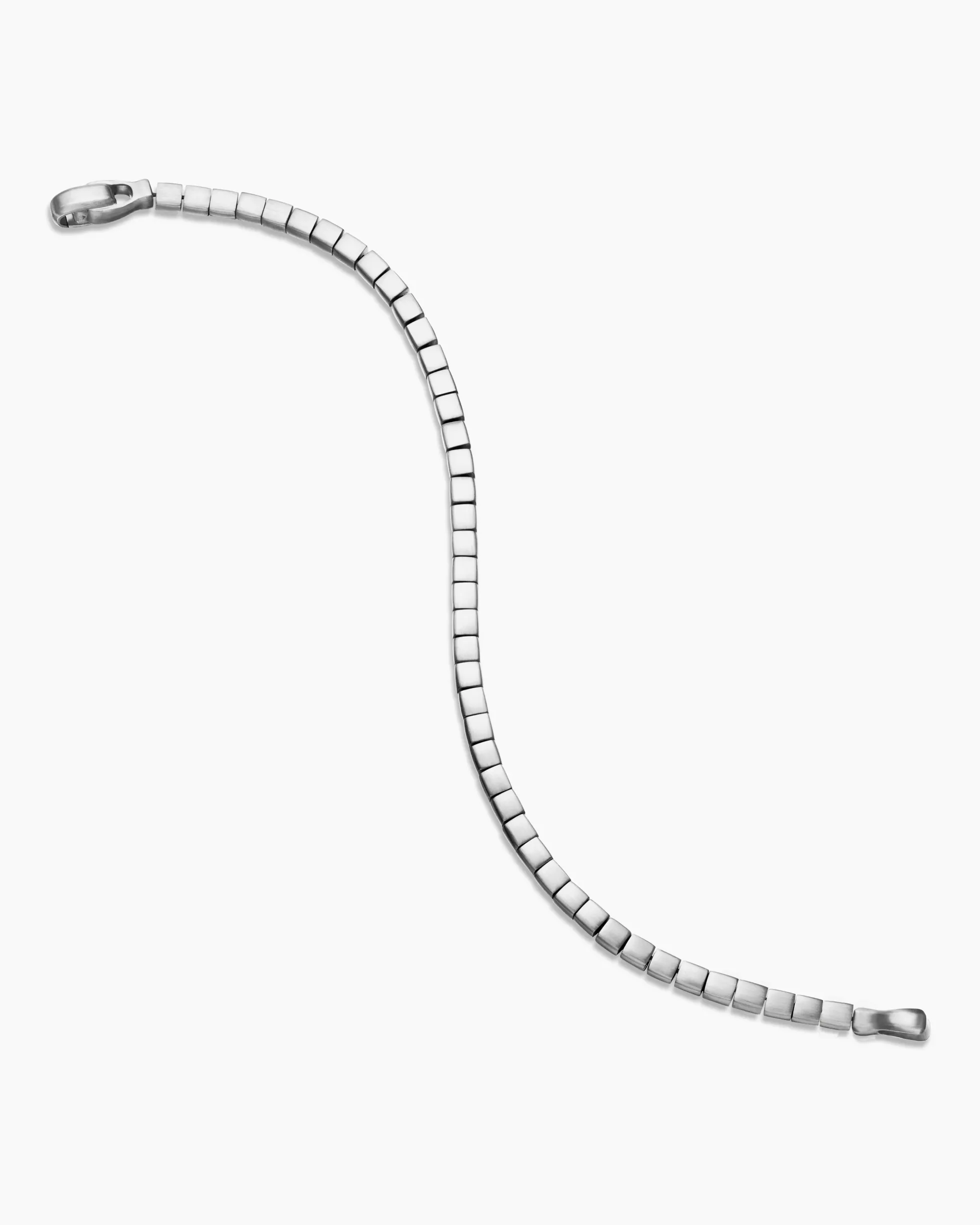 Spiritual Beads Cushion Bracelet Sterling Silver, 4mm