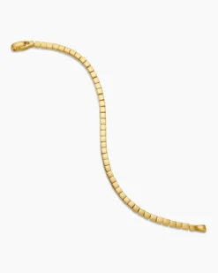 Spiritual Beads Cushion Bracelet 18K Yellow Gold, 4mm
