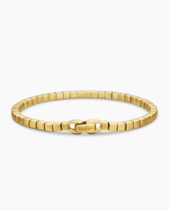 Spiritual Beads Cushion Bracelet 18K Yellow Gold, 4mm