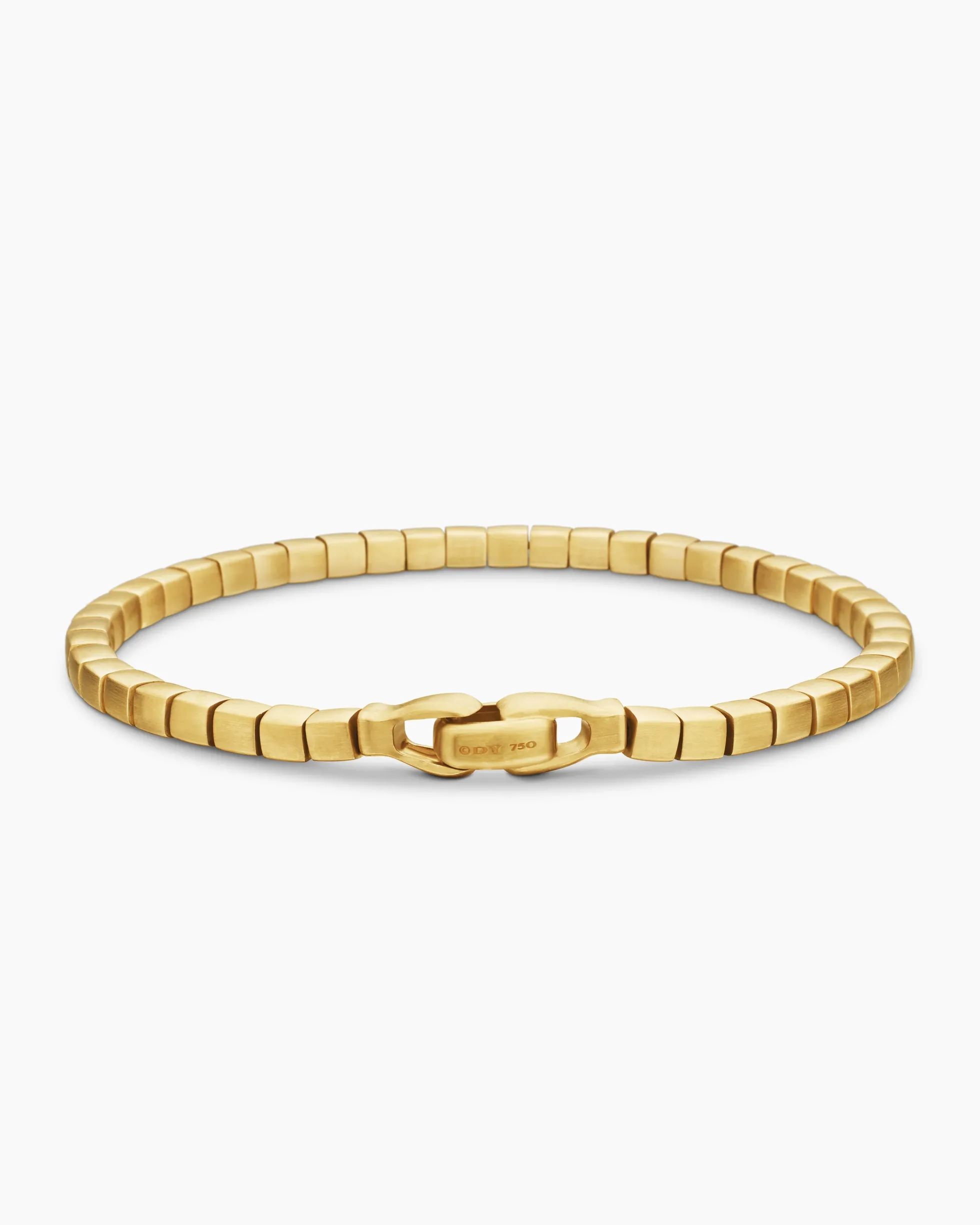 Spiritual Beads Cushion Bracelet 18K Yellow Gold, 4mm