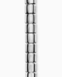Spiritual Beads Flat Bead Bracelet Sterling Silver, 8mm