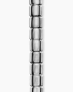 Spiritual Beads Flat Bead Bracelet Platinum, 8mm