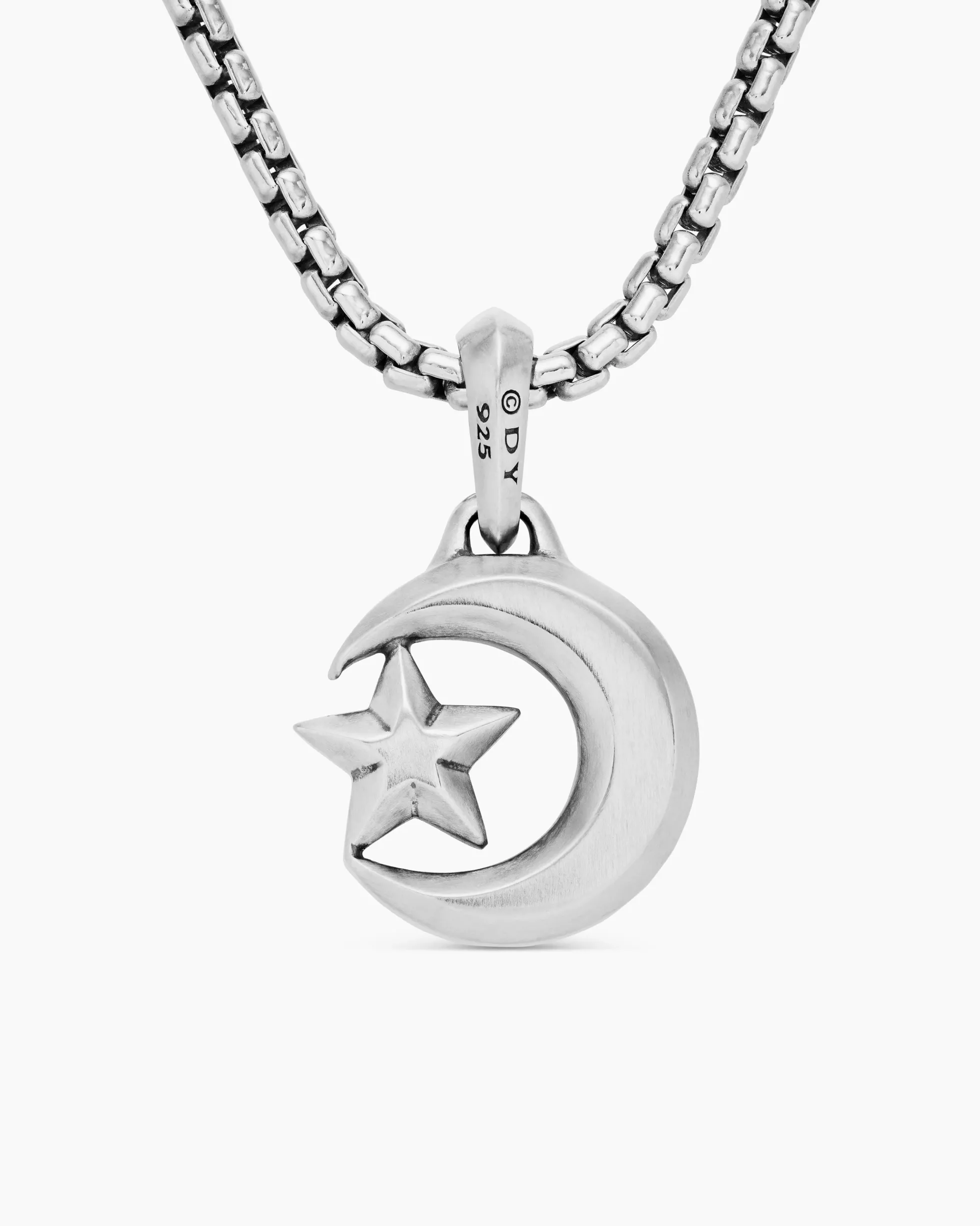Star and Crescent Amulet Sterling Silver, 17.2mm