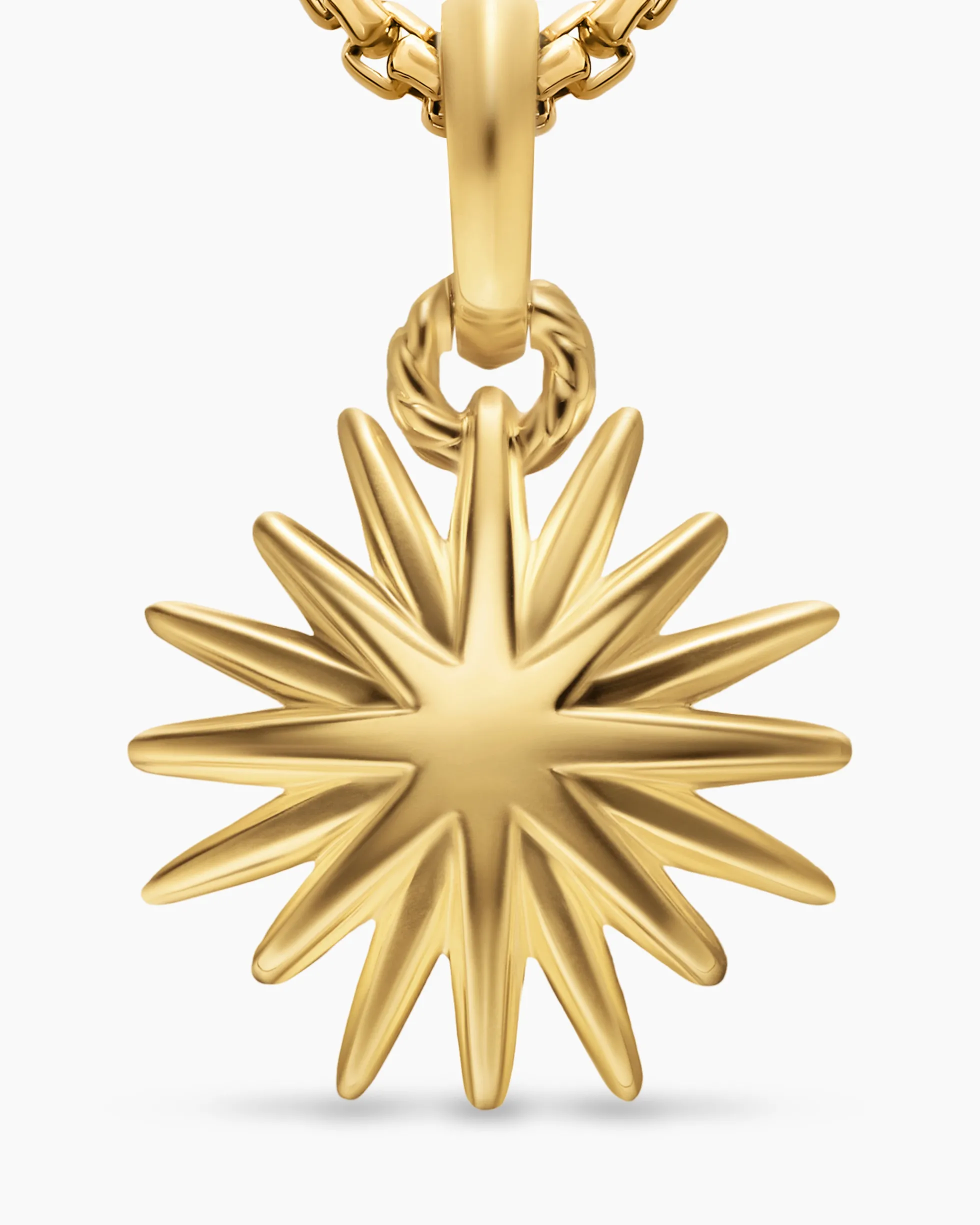 Starburst Amulet 18K Yellow Gold, 14mm
